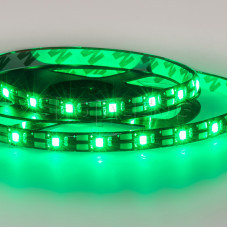 LED лента с USB коннектором 5 В, 8 мм, IP65, SMD 2835, 60 LED/m, цвет свечения зеленый